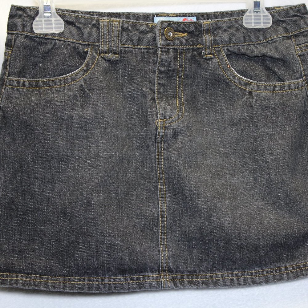Blue Heart Jean Skirt